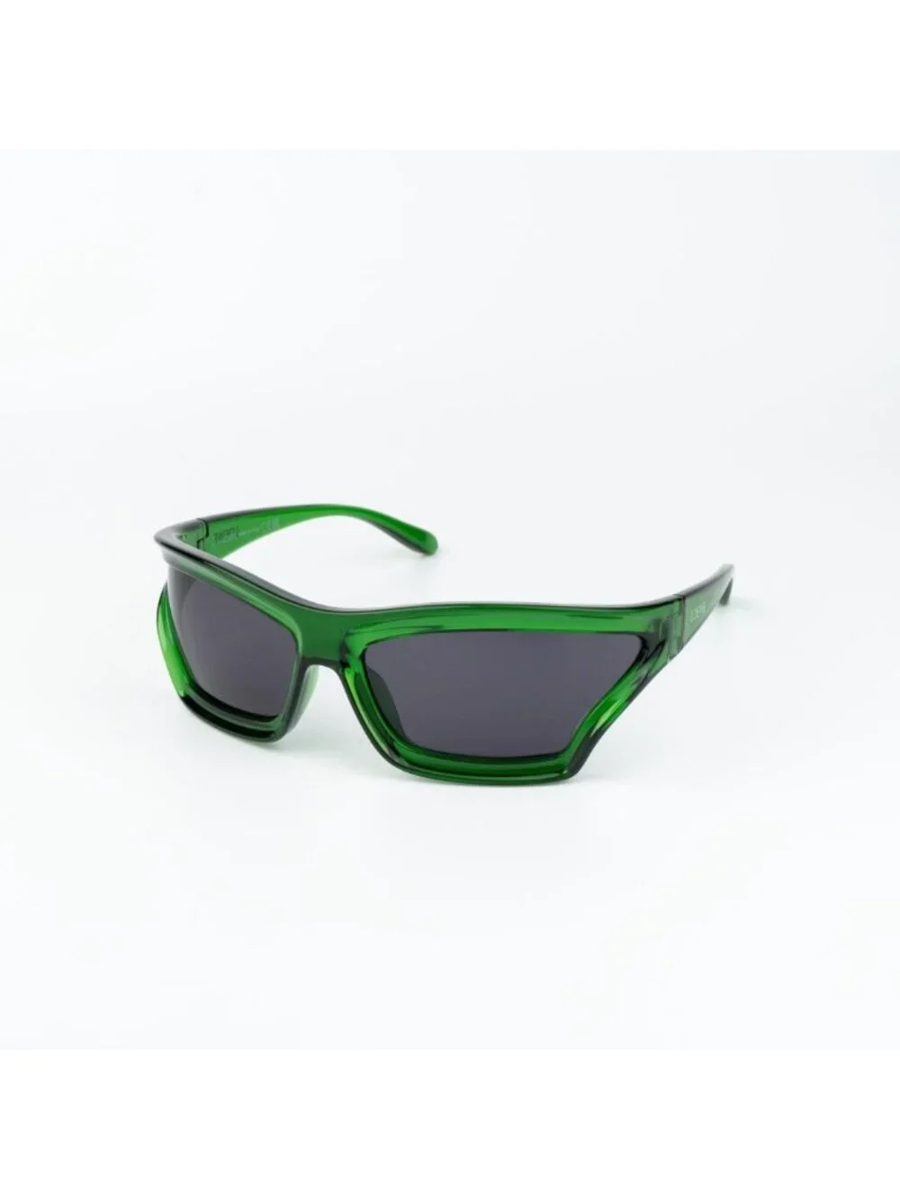Loewe Men Sunglasses Green Smoke Wraparound LW40143U 98A NEW AUTHENTIC